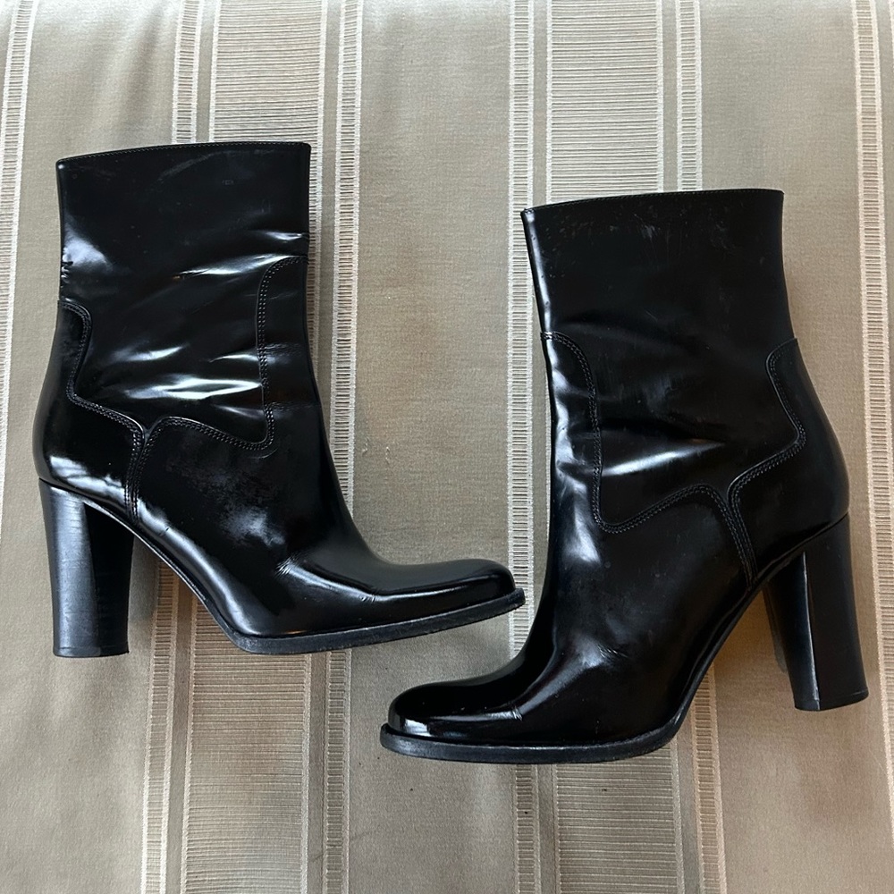 Cole Haan Black Leather Boots